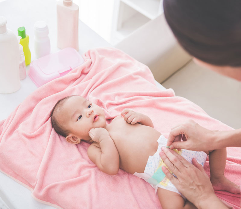 Hygiène toilette bébé