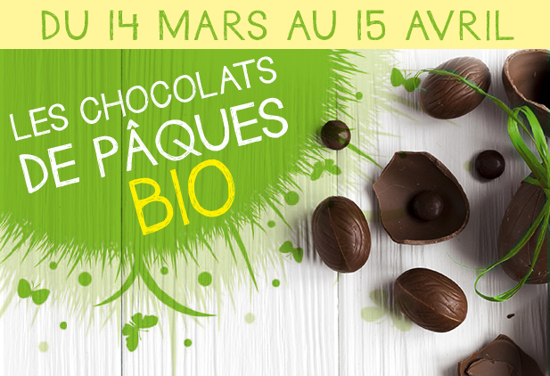 Chocolats de Pâques BIO à prix promo