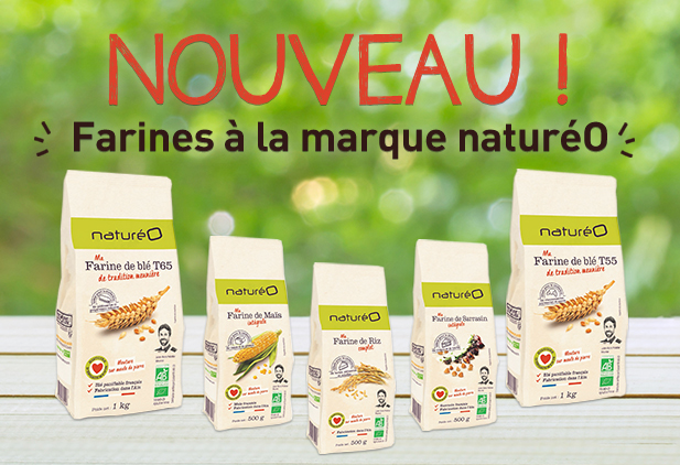 naturéO lance des farines à sa marque !