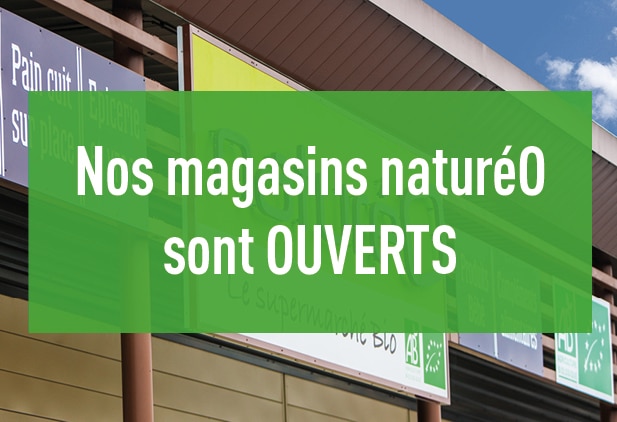 Nos magasins sont ouverts