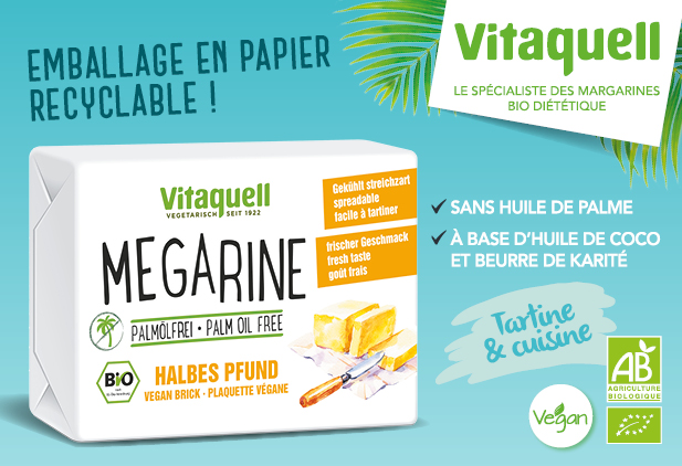 La gamme des margarines VITAQUELL